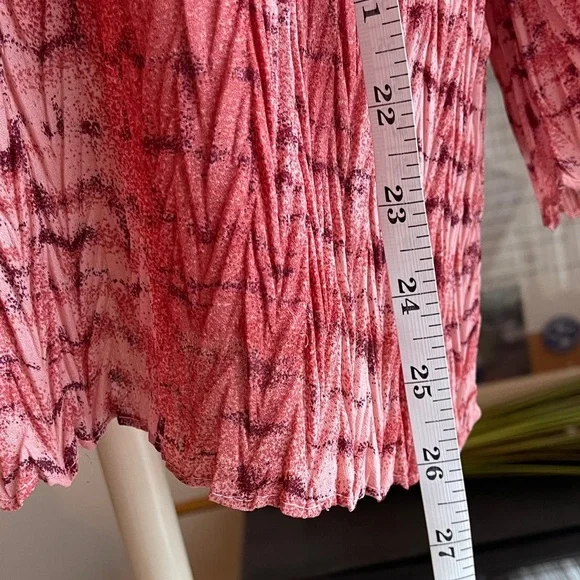 Jaipur LIKE NEW Pink Patterned Button-Down Shirt with Collar | Size M - Picture 5 of 6